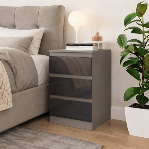 Eleganter nachttisch grau - eleganter,