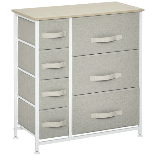 Homcom kommode mit - kommode, 7