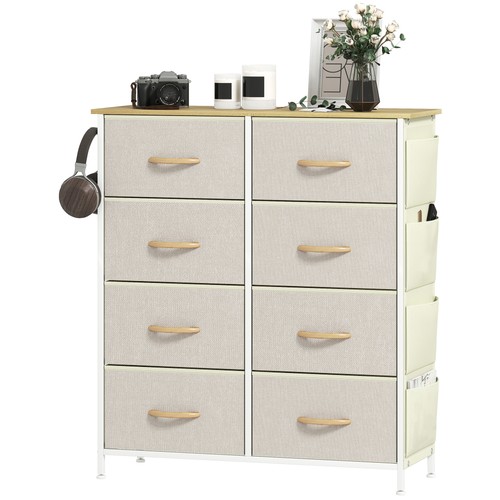 Homcom stoffkommode kommode - homcom, stoffkommode,