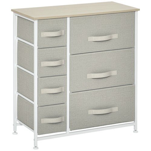 Homcom kommode mit - kommode, 7